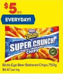 Foodland Birds eye beer battered chips offer