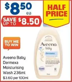Foodland Aveeno baby dermexa moisturising wash offer