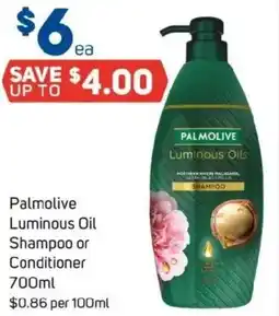 Foodland Palmolive Luminous Oil Shampoo or Conditioner offer
