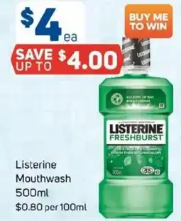 Foodland Listerine Mouthwash offer