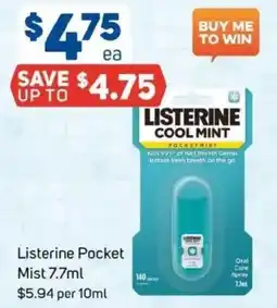 Foodland Listerine Pocket Mist offer