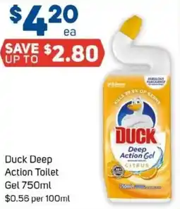 Foodland Duck Deep Action Toilet Gel offer