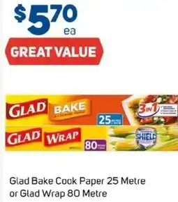 Foodland Glad Bake Cook Paper or Glad Wrap offer