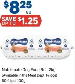 Foodland Nutri-mate Dog Food Roll offer