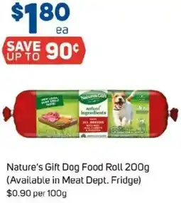 Foodland Nature's Gift Dog Food Roll offer