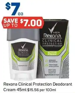 Foodland Rexona Clinical Protection Deodorant Cream offer