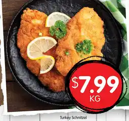 Spudshed Turkey schnitzel offer