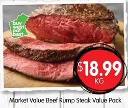Spudshed Market value beef rump steak value pack offer