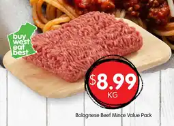 Spudshed Bolognese beef mince value pack offer