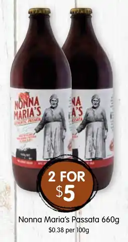 Spudshed Nonna maria's passata offer