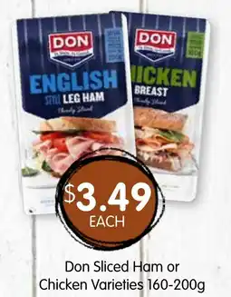 Spudshed Don sliced ham or chicken varieties offer