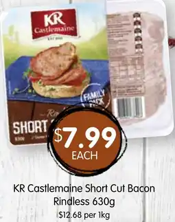 Spudshed KR Castlemaine Short Cut Bacon Rindless offer