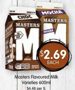 Spudshed Masters Flavoured Milk Varieties offer