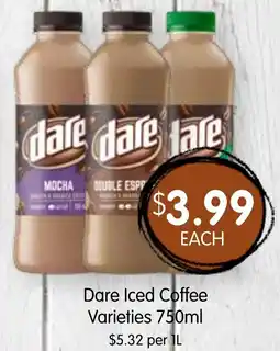Spudshed Dare Iced Coffee Varieties offer