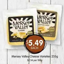 Spudshed Mersey valley cheese varieties offer