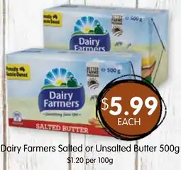 Spudshed Dairy farmers salted or unsalted butter offer