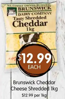Spudshed Brunswick cheddar cheese shredded offer