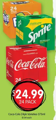 Spudshed Coca-cola varieties offer