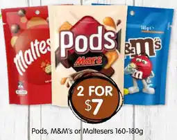 Pods, M&M's or Maltesers