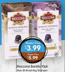 Spudshed Moccona Barista offer