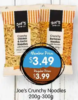 Spudshed Joe's crunchy noodles offer