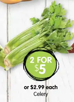 Spudshed Celery offer