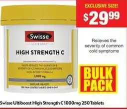 Chemist Warehouse Swisse ultiboost high strength c offer