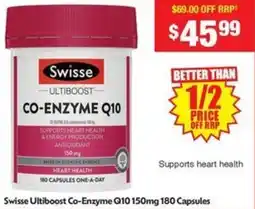 Chemist Warehouse Swisse Ultiboost Co-Enzyme Q10 offer