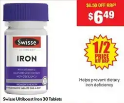 Chemist Warehouse Swisse Ultiboost Iron offer