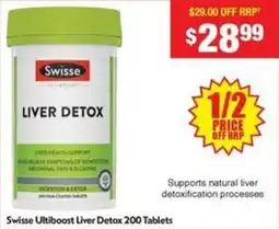 Chemist Warehouse Swisse Ultiboost Liver Detox offer