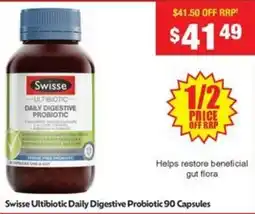 Chemist Warehouse Swisse Ultibiotic Daily Digestive Probiotic offer