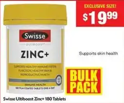 Chemist Warehouse Swisse Ultiboost Zinc+ offer
