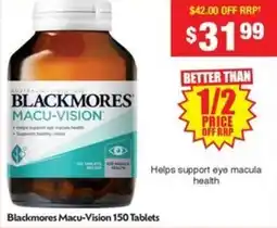 Chemist Warehouse Blackmores Macu-Vision offer
