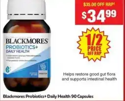 Chemist Warehouse Blackmores Probiotics+ Daily Health offer