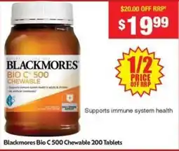 Chemist Warehouse Blackmores bio c500 chewable offer