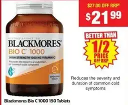 Chemist Warehouse Blackmores bio c 1000 offer