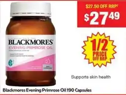 Chemist Warehouse Blackmores evening primrose oil offer