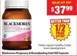 Chemist Warehouse Blackmores pregnancy & breastfeeding gold offer
