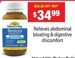 Chemist Warehouse Nature's way restore probiotic 30 billion offer