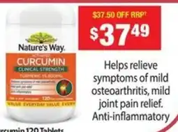 Chemist Warehouse Nature's way curcumin offer