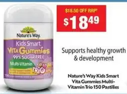 Chemist Warehouse Nature's way kids smart vita gummies multi- vitamin trio offer