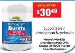 Chemist Warehouse Nature's way kids smart bursts high dha omega-3 fish oil trio offer
