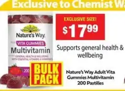 Chemist Warehouse Nature's way adult vita gummies multivitamin offer