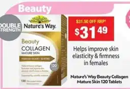 Chemist Warehouse Nature's way beauty collagen mature skin offer