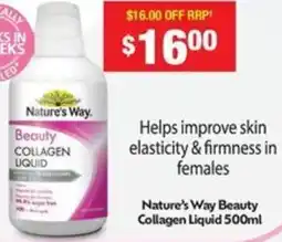 Chemist Warehouse Nature's way beauty collagen liquid offer