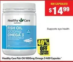 Chemist Warehouse Healthy Care Fish Oil Omega 3 offer