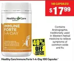 Chemist Warehouse Healthy Care Immune Forte 1-A-Day offer