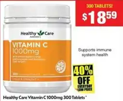 Chemist Warehouse Healthy Care Vitamin C offer