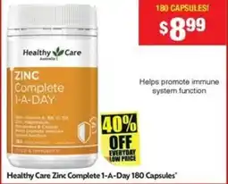 Chemist Warehouse Healthy Care Zinc Complete 1-A-Day offer