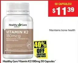 Chemist Warehouse Healthy Care Vitamin K2 offer